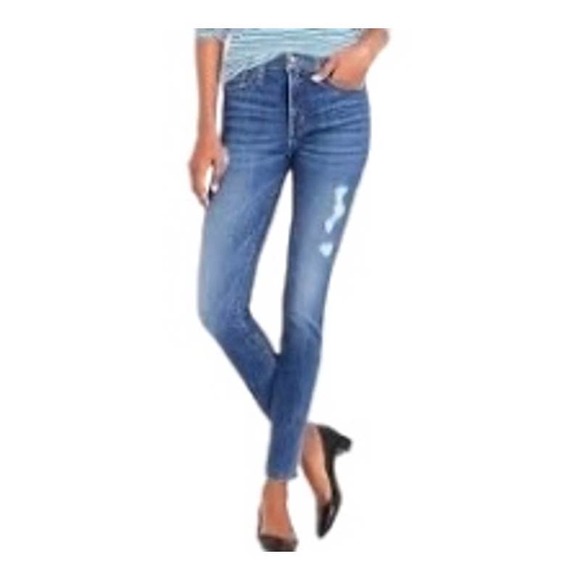 J. Crew Denim - J.Crew Sz 31 Mercantile High Waisted Distressed Skinny Jeans #4127